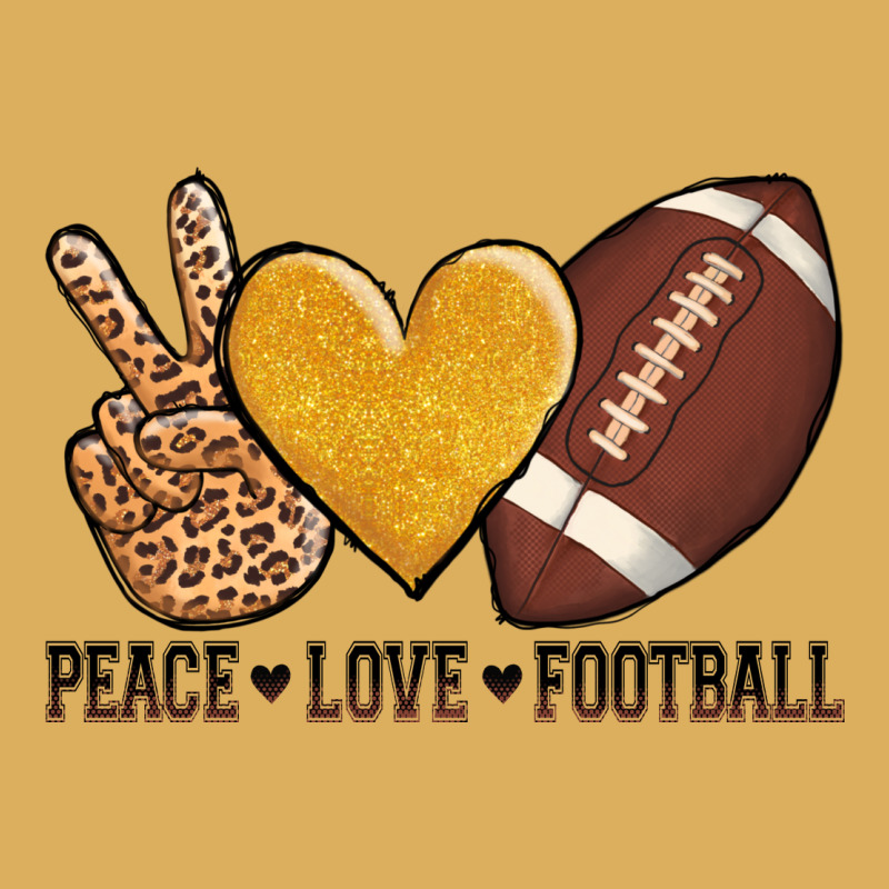 Peace Love Football Premium Hoodie by AdoDesignShop | Teevron