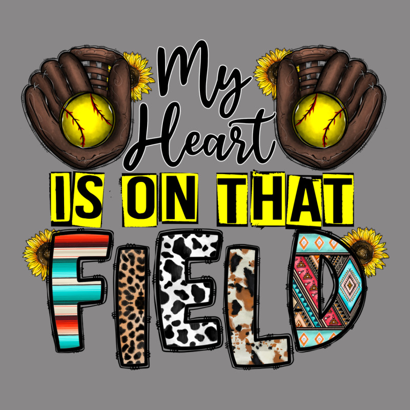 My Heart Is On That Field Vintage Tee by CowhideDigitalArt | Teevron