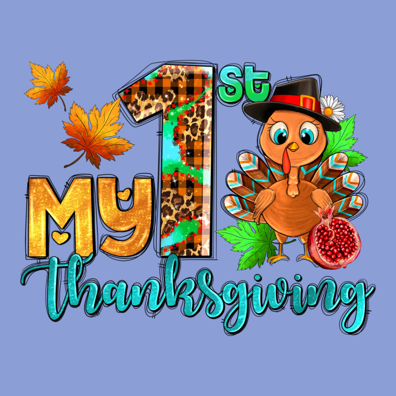 My First Thanksgiving With Turkey Long Sleeve Tee by AdoDesignShop | Teevron