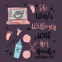 She Works Willingly With Her Hands Heavyweight Hoodie | Teevron