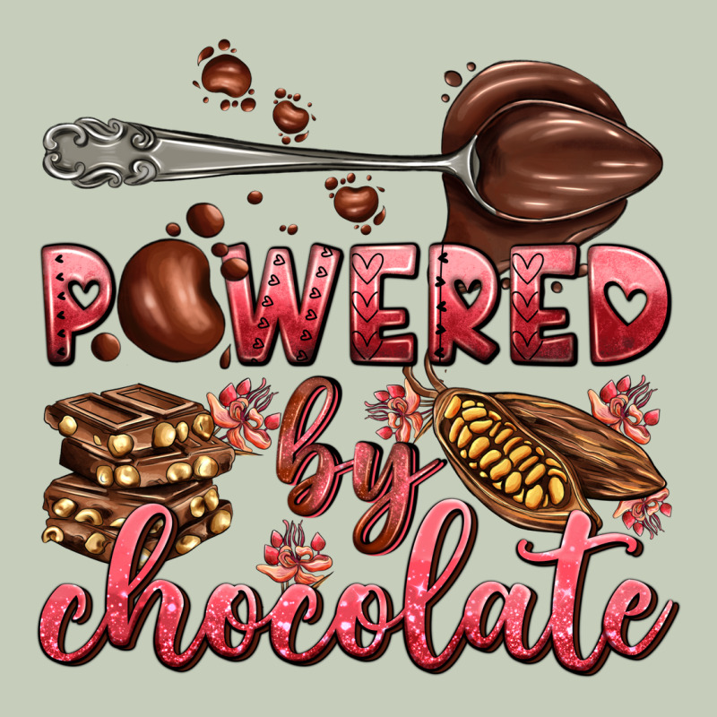 Powered By Chocolate Ladies Tee by AdoDesignShop | Teevron