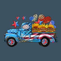 American Truck And Flag With Stars Urban Heavy Tee | Teevron