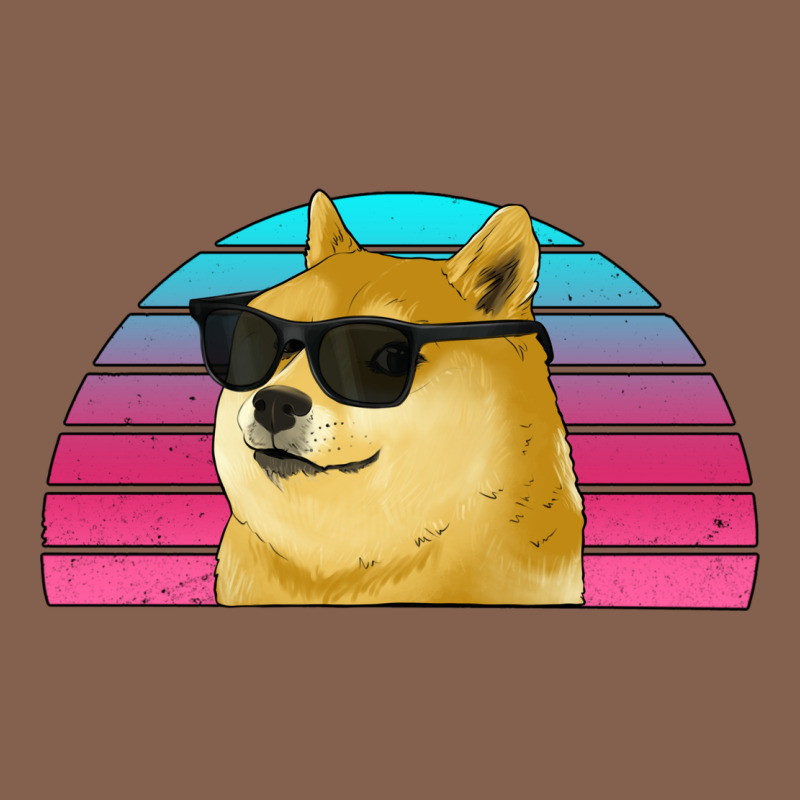 Doge Coin Bitcoin Hodl Retro Sunset Zipper Hoodie by Jasminsmagicworld | Teevron