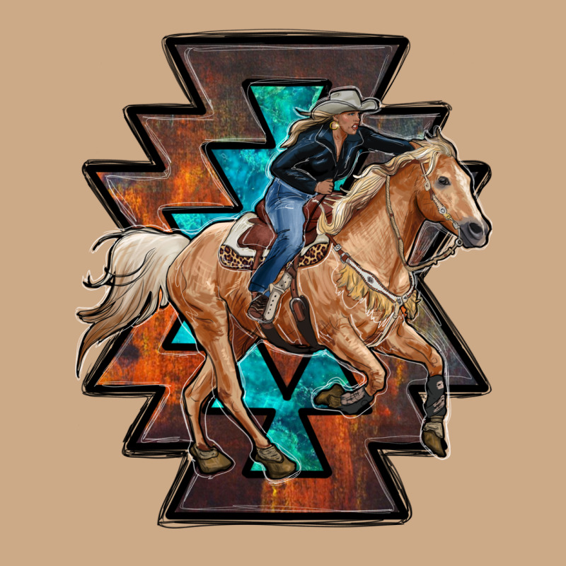 Cowgirl With Aztec Vintage Hoodie by RanaPortraitStore | Teevron