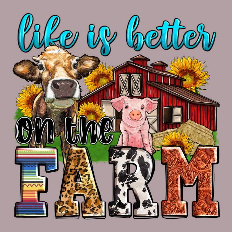 Life Is Better On The Farm Vintage Hoodie by Zillion Design Studio | Teevron