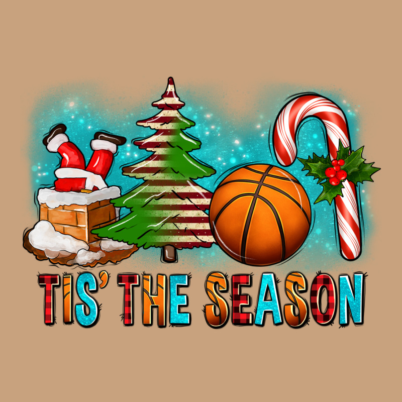 Tis The Season Christmas With Basketball And Candy Cane Vintage Tee by FaDigitalArtStudio | Teevron