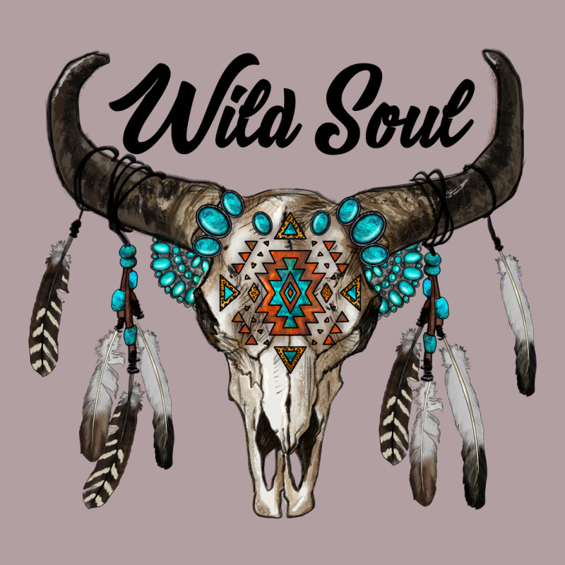 Wild Soul Boho Skull Vintage Hoodie by RanaPortraitStore | Teevron
