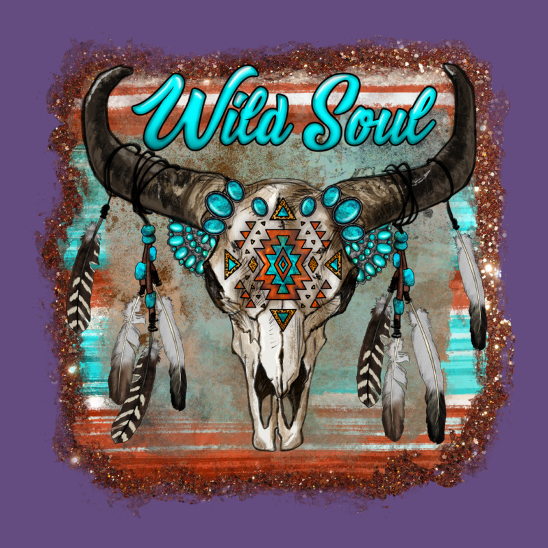 Wild Soul Boho Skull With Background Vintage Hoodie by RanaPortraitStore | Teevron