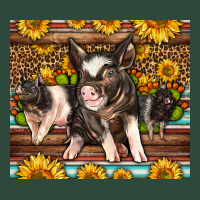 Western Cute Hampshire Pigs Zipper Hoodie | Teevron