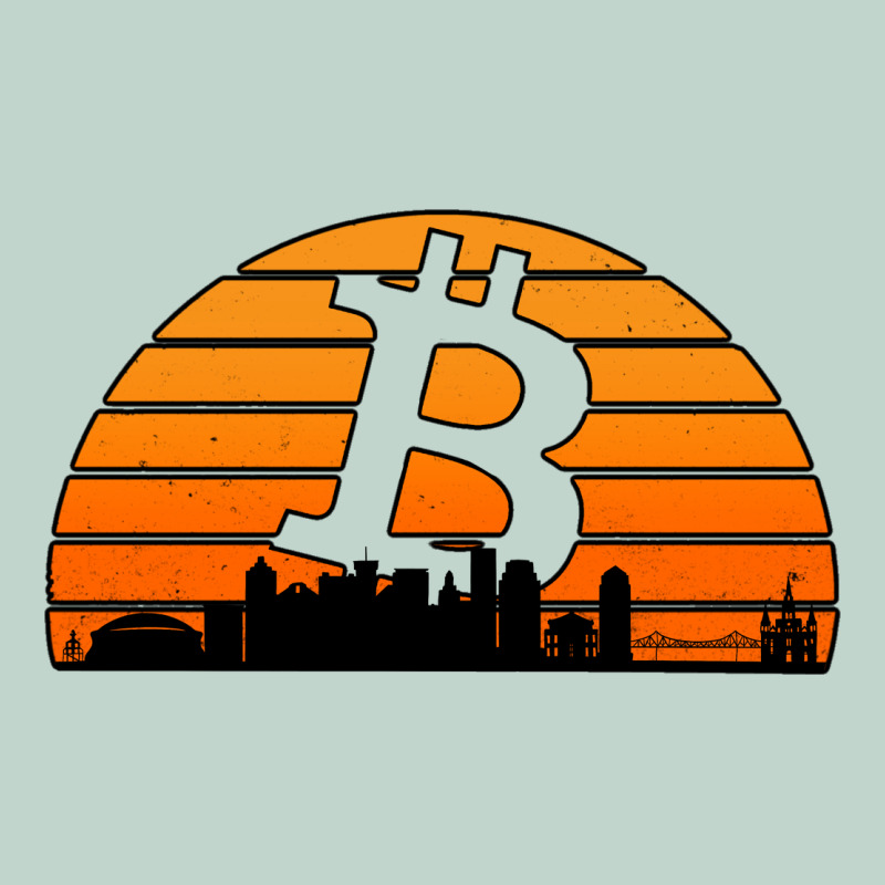 Bitcoin New Orleans Retro Sunset Zipper Hoodie by Jasminsmagicworld | Teevron