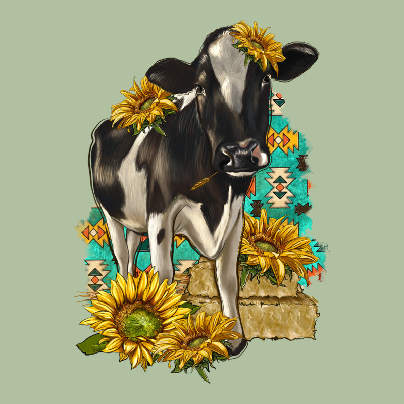 Sunflowers Cow Urban Hoodie by texasbilliewilder | Teevron