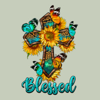 Cross With Butterfly Blessed Long Sleeve Tee | Teevron