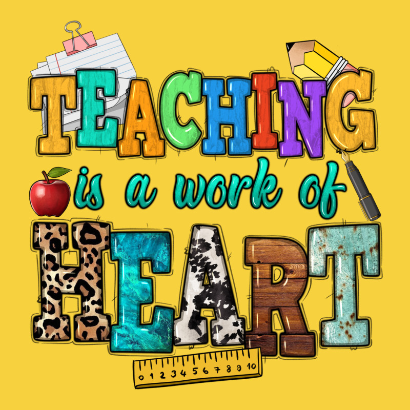Teaching Is A Work Of Heart Premium Sweatshirt by NancyCooperArtShop | Teevron