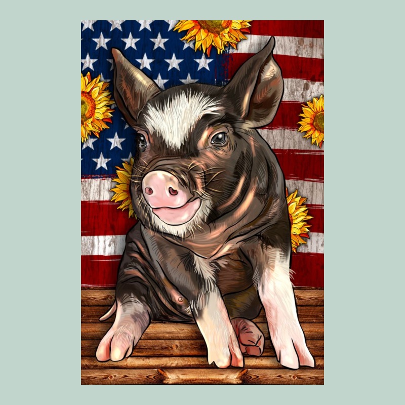 Western American Pig Zipper Hoodie by LillyAllenDesigns | Teevron