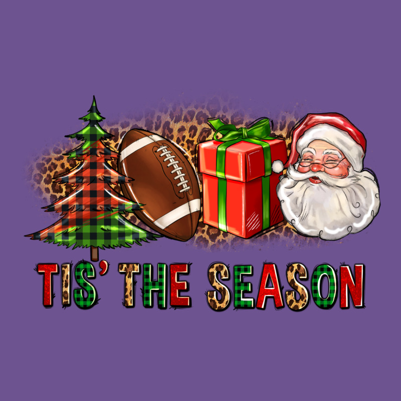 Tis The Season Christmas With Football And Santa Vintage Tee by FaDigitalArtStudio | Teevron