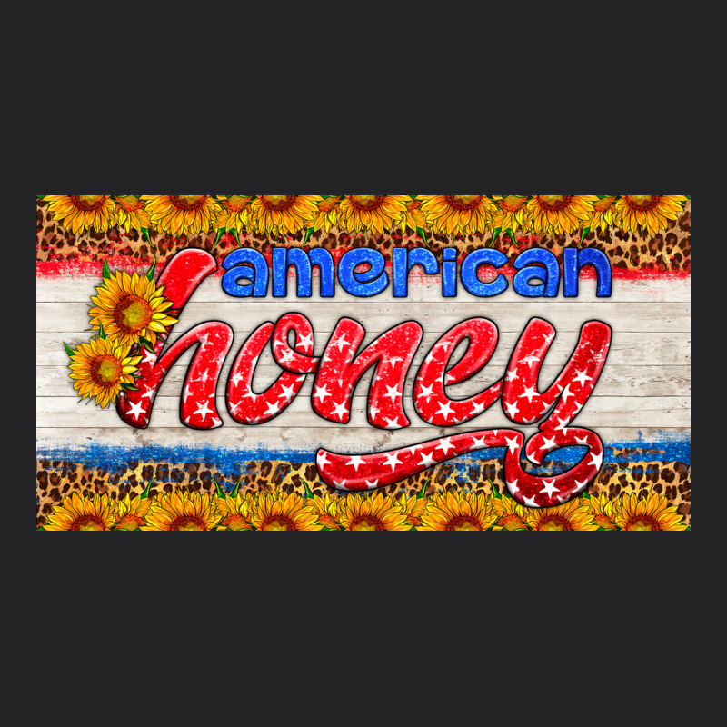 American Honey Sunflower License Plate Vintage Tee by HRA Design Shop | Teevron