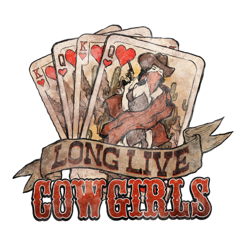 Long Live Cowgirls Cards Heavyweight Hoodie by NancyCooperArtShop | Teevron