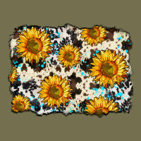 Cowhide Sunflower Pattern Vintage Hoodie | Teevron
