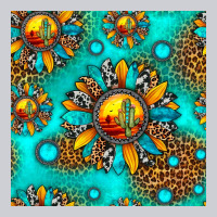 Western Sunset Sunflowers Seamless Pattern Heavyweight Sweatshirt | Teevron