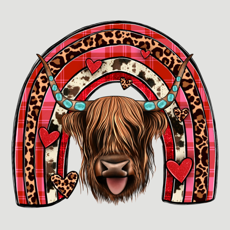 Valentines Highland Cow Rainbow Classic Tee by JahusDesignShop | Teevron