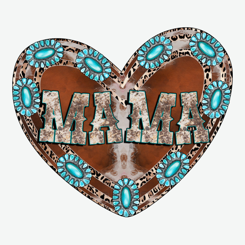 Mama Heart Cowhide Urban Heavy Tee by CowhideDigitalArt | Teevron