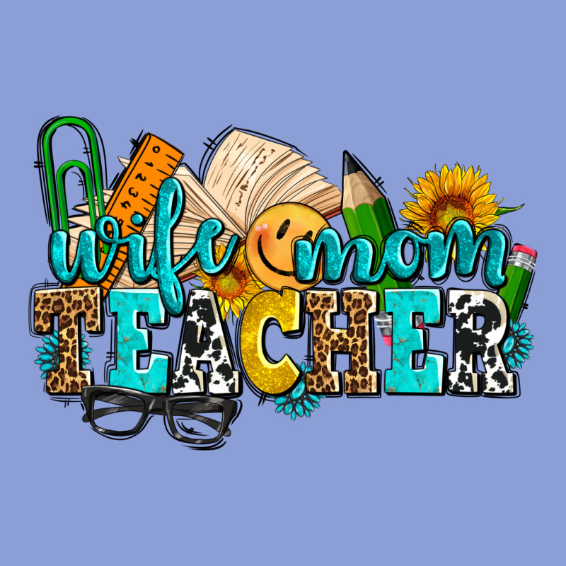 Wife Mom Teacher With Sunflowers Long Sleeve Tee by AdoDesignShop | Teevron