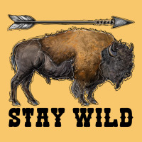 Stay Wild Bison Vintage Hoodie | Teevron