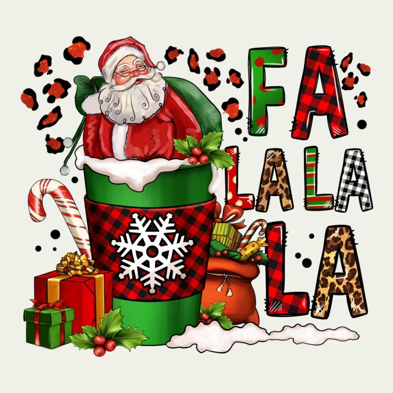 Fa La La La La Christmas Santa Claus Coffee Cup Urban Heavy Tee by FaDigitalArtStudio | Teevron