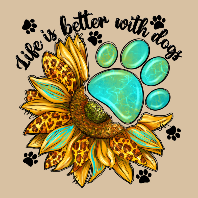 Life Is Better With Dogs Heavyweight Hoodie by NancyCooperArtShop | Teevron