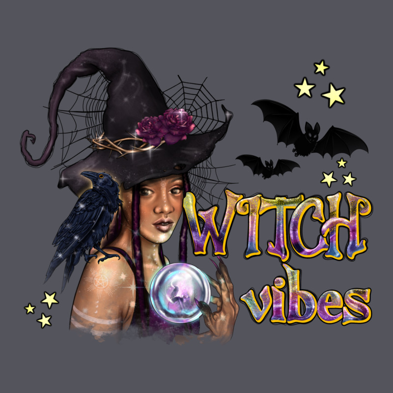 Black Witch Vibes Vintage Hoodie by texasbilliewilder | Teevron