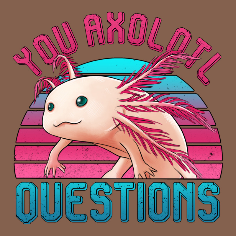 You Axolotl Questions 80's Retro Sunset Zipper Hoodie by Jasminsmagicworld | Teevron