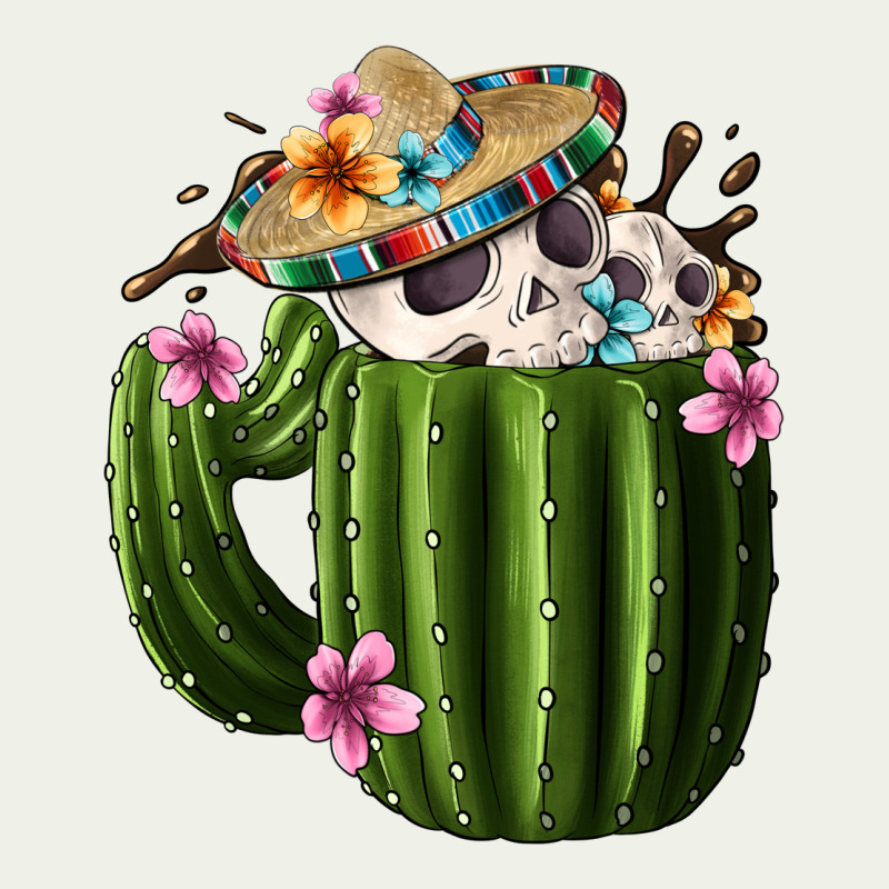 Day Of The Dead Mexican Cactus Urban Heavy Tee by FaDigitalArtStudio | Teevron