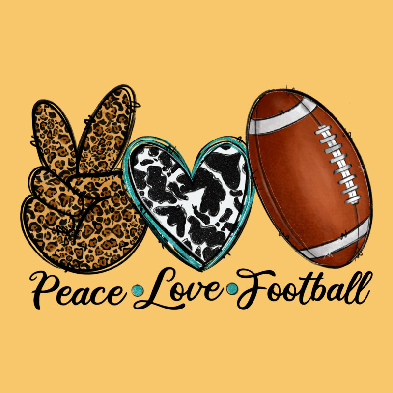 Peace Love Football Vintage Hoodie by RanaPortraitStore | Teevron