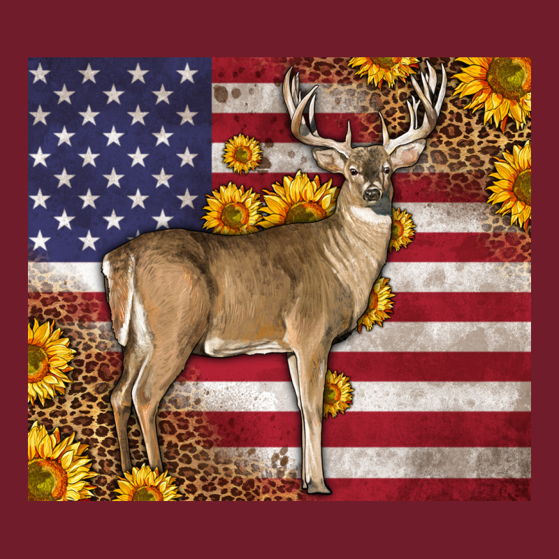 Western American Flag And Deer Zipper Hoodie by LillyAllenDesigns | Teevron