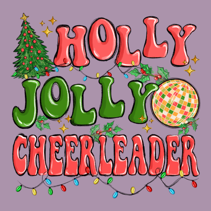 Holly Jolly Cheerleader Heavyweight Hoodie by MaliasSmallBusiness | Teevron