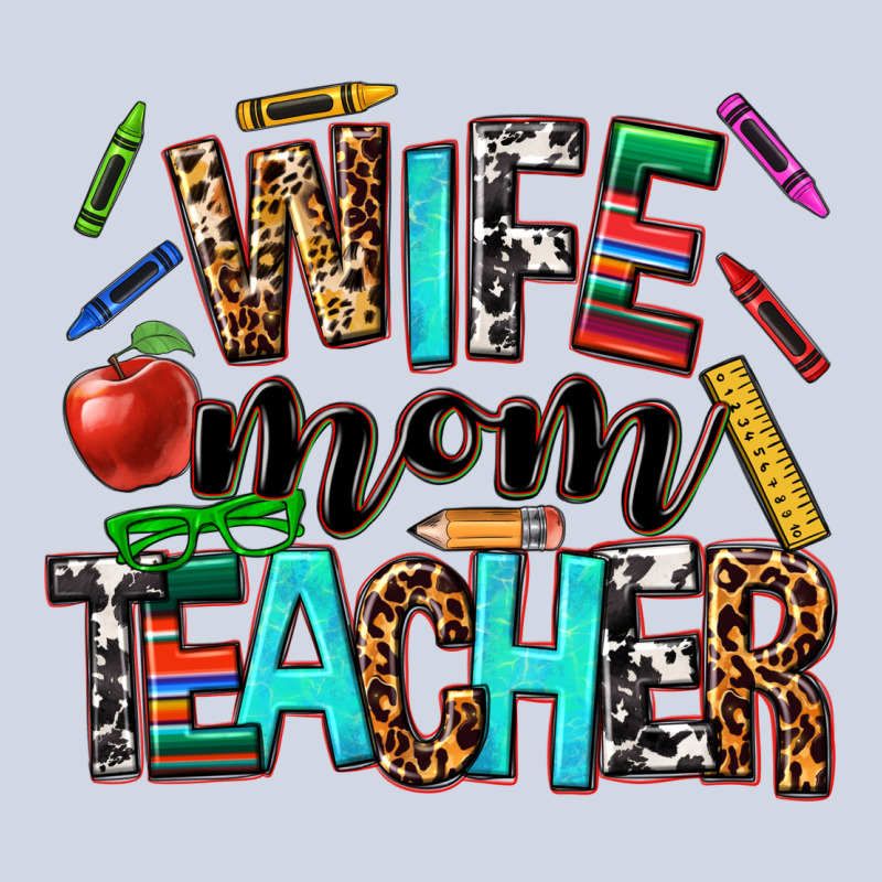 Wife Mom Teacher Premium Sweatshirt by NancyCooperArtShop | Teevron