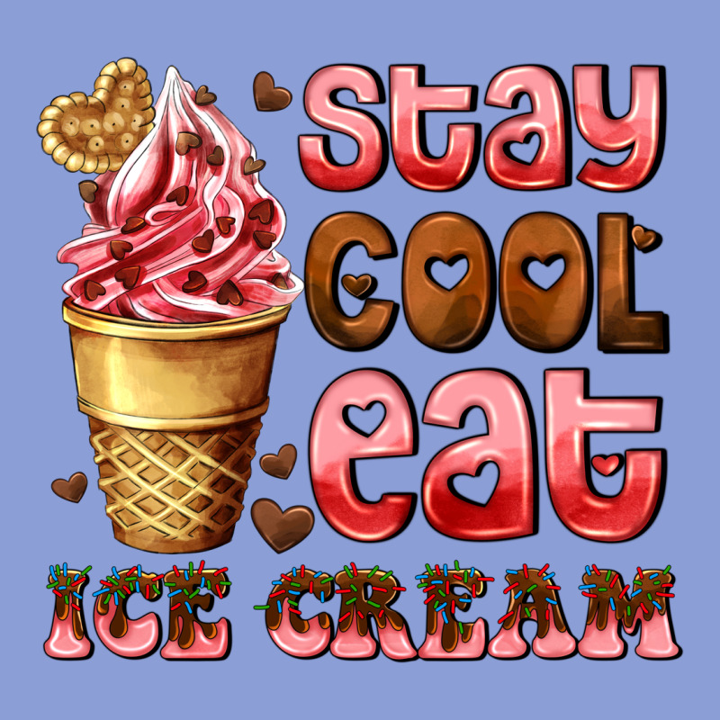 Stay Cool Eat Ice Cream Long Sleeve Tee by AdoDesignShop | Teevron
