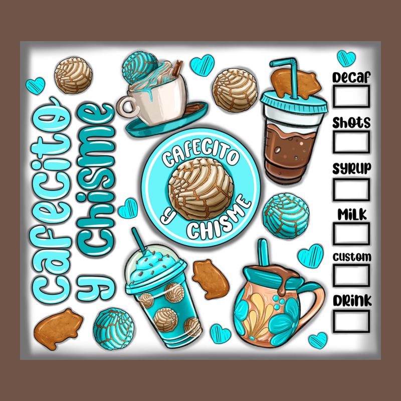 Cafecito Y Chisme Premium Sweatshirt by MaliasSmallBusiness | Teevron