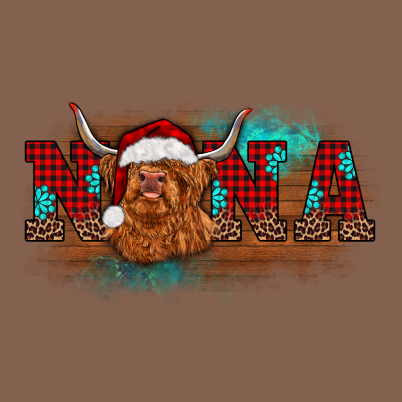 Christmas Nana Highland Cow Zipper Hoodie by BarkalooDesign | Teevron