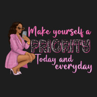 Make Yourself A Priority Today And Everyday Afro W Heavyweight Hoodie | Teevron