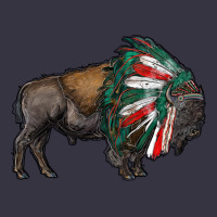 Mexican Bison With Indian Headdress Vintage Hoodie | Teevron