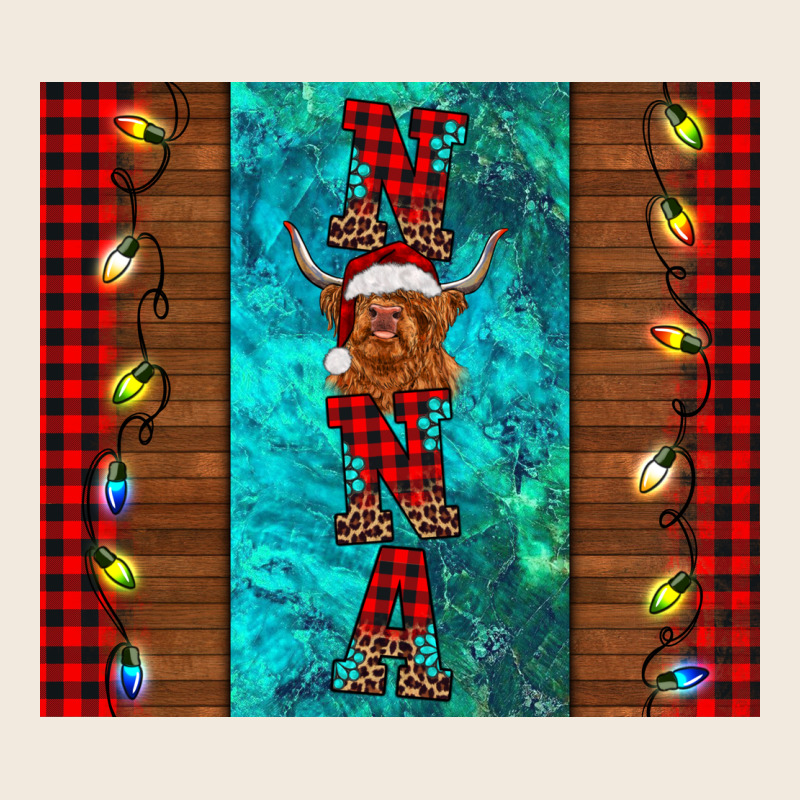 Nana Highland Cow Christmas Zipper Hoodie by BarkalooDesign | Teevron