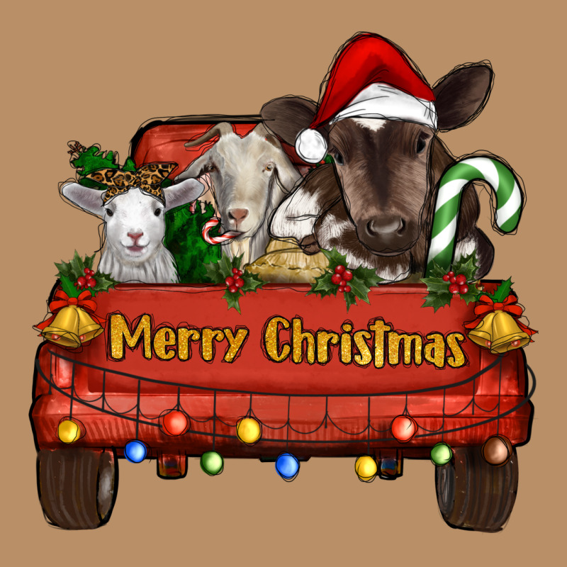 Merry Christmas Truck Animals Vintage Hoodie by RanaPortraitStore | Teevron