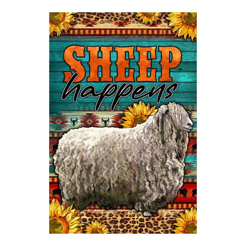 Western Sheep Happens Sunflowers Zipper Hoodie by LillyAllenDesigns | Teevron