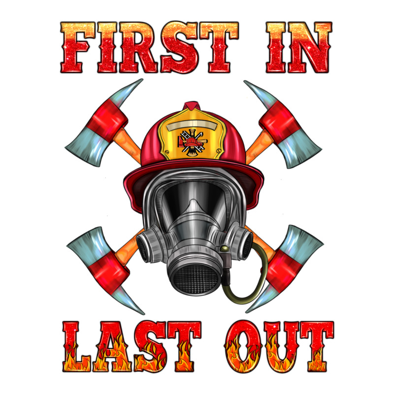 Firefighter Face Mask With Axes Urban Heavy Tee by HRA Design Shop | Teevron