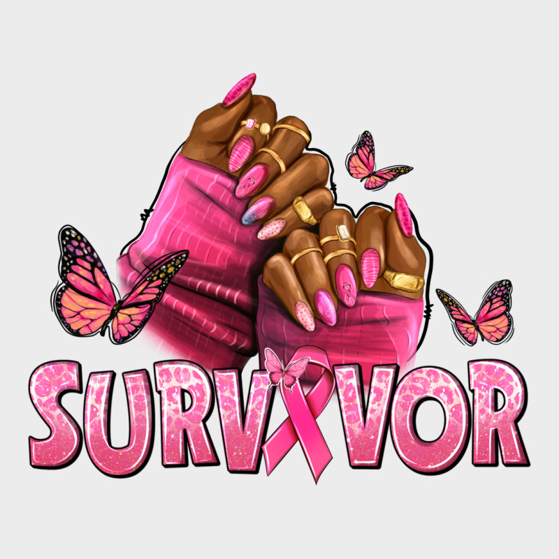 Breast Cancer Survivor Afro Nails Urban Hoodie by NancyCooperArtShop | Teevron