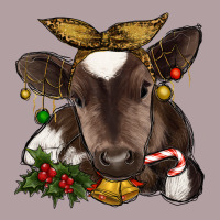 Christmas Baby Cow Vintage Hoodie | Teevron