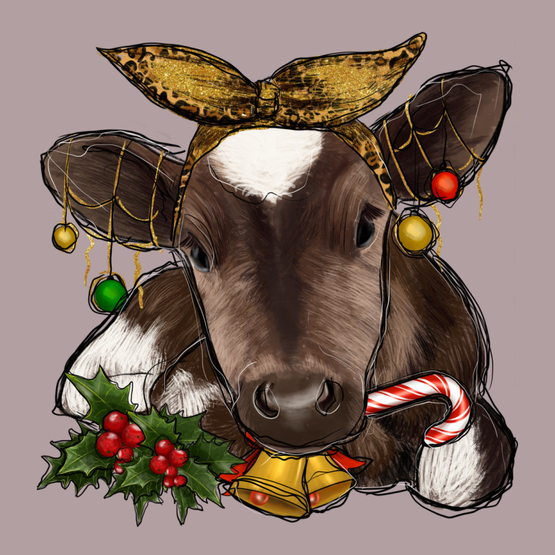 Christmas Baby Cow Vintage Hoodie by RanaPortraitStore | Teevron