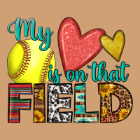 My Heart Is On That Field Softball Vintage Tee | Teevron