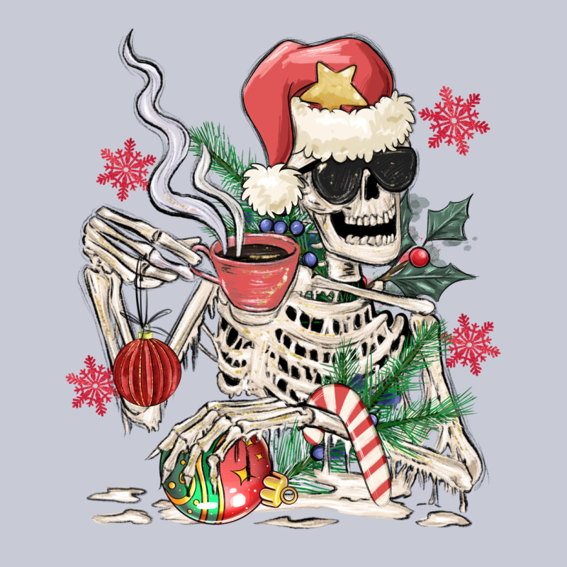 Skeleton Santa Heavyweight Hoodie by MaliasSmallBusiness | Teevron
